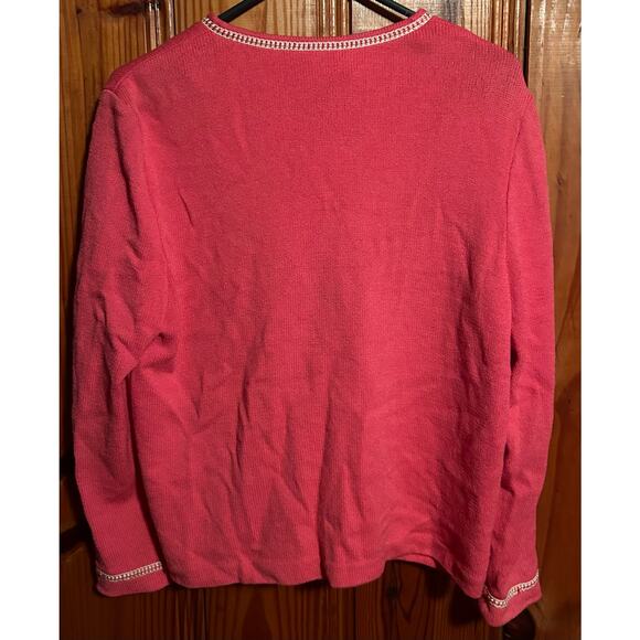 St. John Pink Cardigan Sweater - Picture 3 of 5